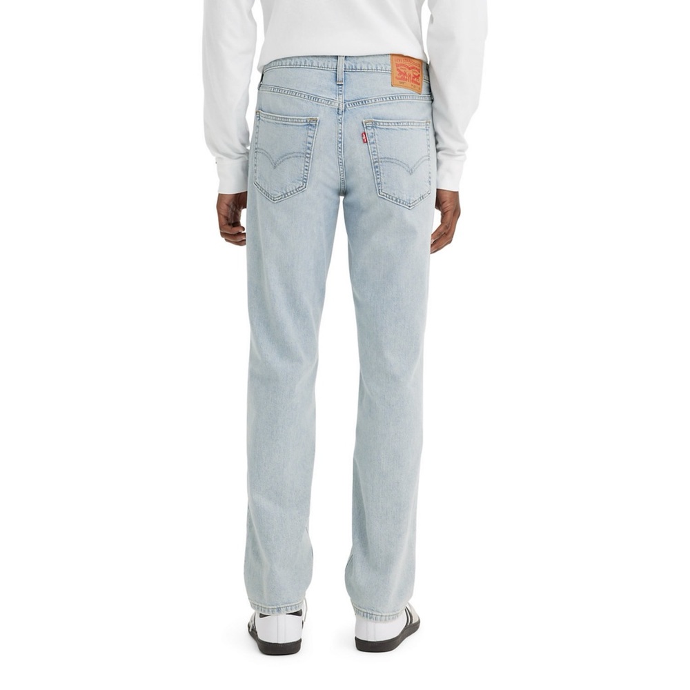Levi's 541 light wash white slim fit jeans straight leg denim streetwear pants